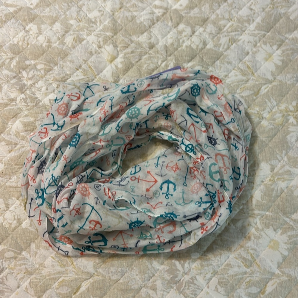 New! Claire’s nautical design infinity scarf